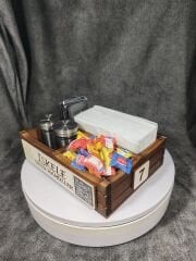 Cafe ve Restoran için Doğal Ahşap Menaj Takımı (Şekerlik, Peçetelik, Sosluk) - Model 8