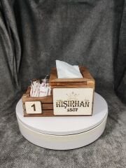 Cafe ve Restoran için Doğal Ahşap Menaj Takımı (Şekerlik, Peçetelik, Sosluk) - Model 14