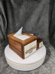 Cafe ve Restoran için Doğal Ahşap Menaj Takımı (Şekerlik, Peçetelik, Sosluk) - Model 14