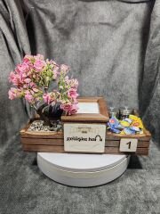 Cafe ve Restoran için Doğal Ahşap Menaj Takımı (Şekerlik, Peçetelik, Sosluk) - Model 19