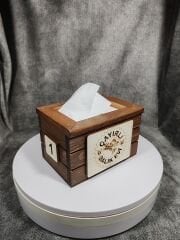 Cafe ve Restoran için Doğal Ahşap Menaj Takımı (Şekerlik, Peçetelik, Sosluk) - Model 21