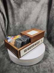 Cafe ve Restoran için Doğal Ahşap Menaj Takımı (Şekerlik, Peçetelik, Sosluk) - Model 22