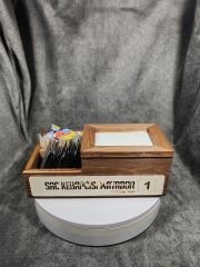 Cafe ve Restoran için Doğal Ahşap Menaj Takımı (Şekerlik, Peçetelik, Sosluk) - Model 22